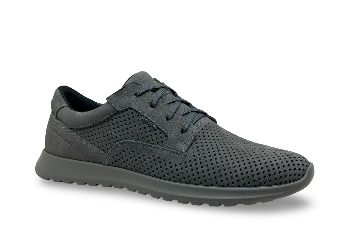 Чоловічі весняні шкіряні черевики Clubshoes сірі STN Light