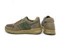 Чоловічі шкіряні кросівки Clubshoes зелено-бежеві Kobi