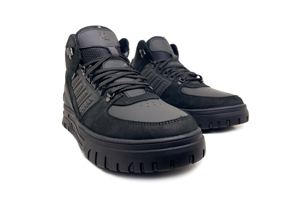 Чоловічі зимові шкіряні черевики Clubshoes чорні Blaze