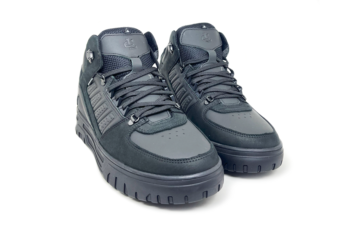 Чоловічі зимові шкіряні черевики Clubshoes чорні Blaze