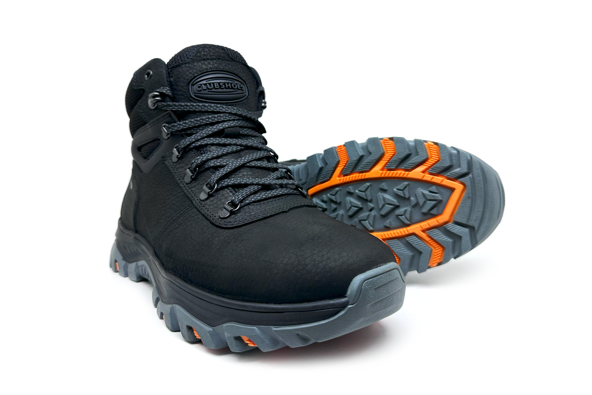 Чоловічі зимові шкіряні черевики Clubshoes чорний Boots
