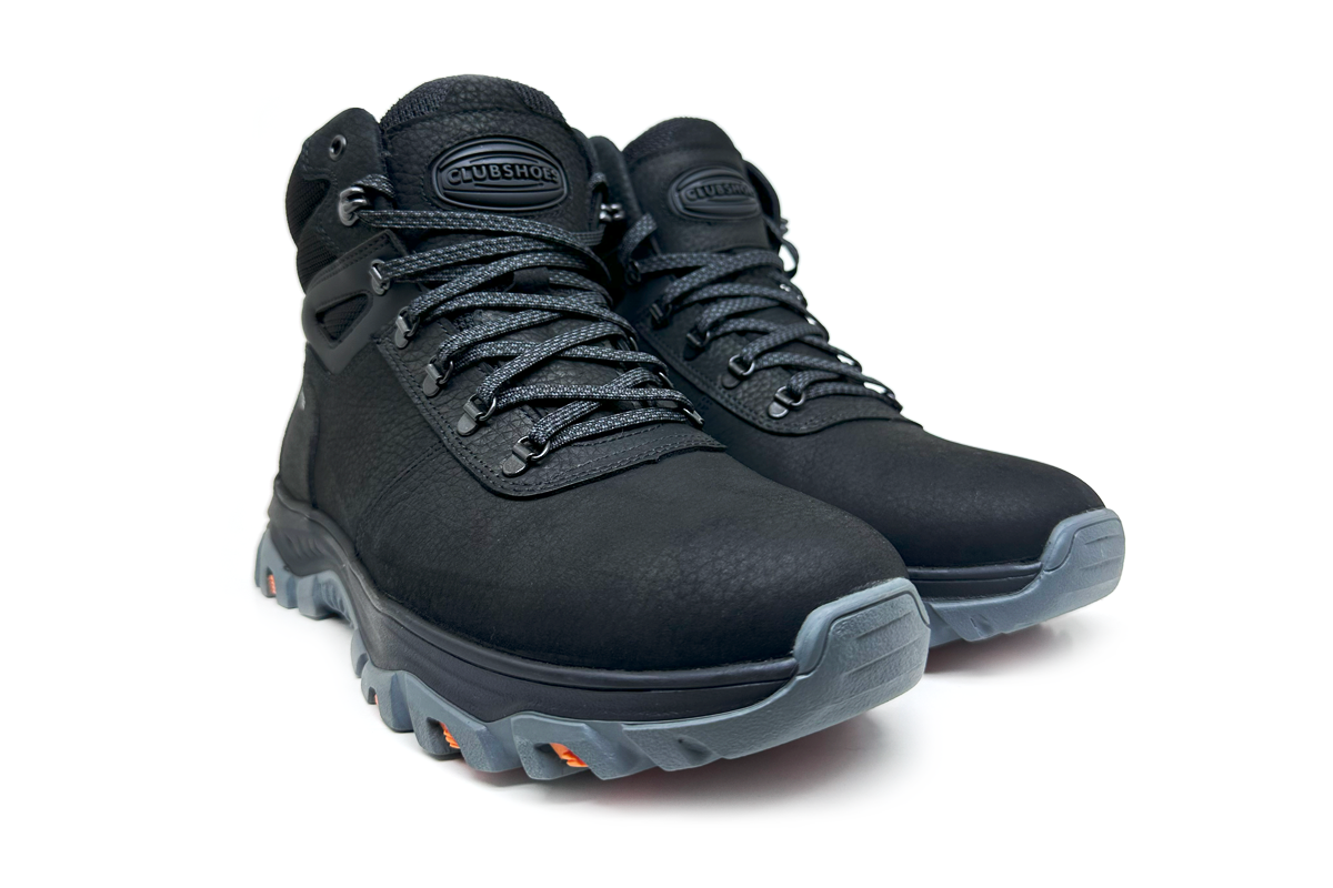 Чоловічі зимові шкіряні черевики Clubshoes чорний Boots