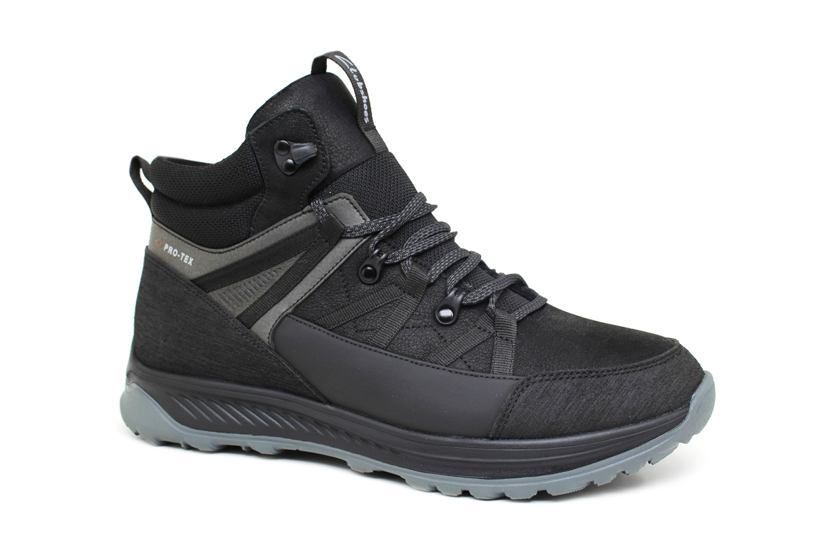Чоловічі зимові шкіряні черевики Clubshoes чорний Tisot Bot