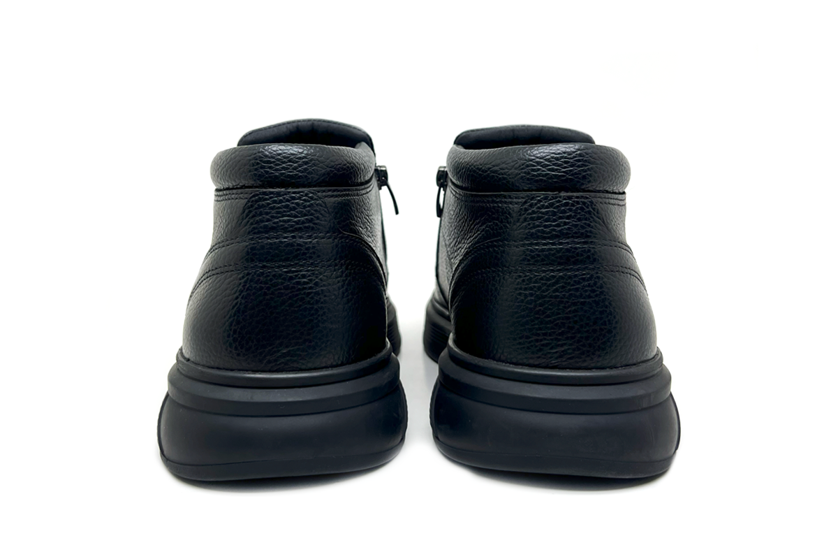 Чоловічі зимові шкіряні черевики Clubshoes чорний Step