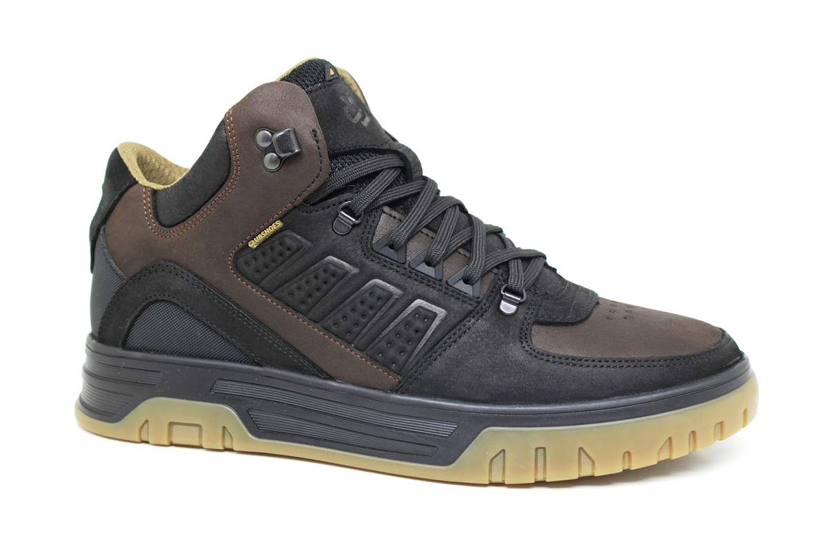 Чоловічі зимові шкіряні черевики Clubshoes коричневі Blaze