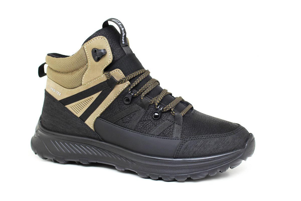 Чоловічі зимові шкіряні черевики Clubshoes беж Tisot Bot
