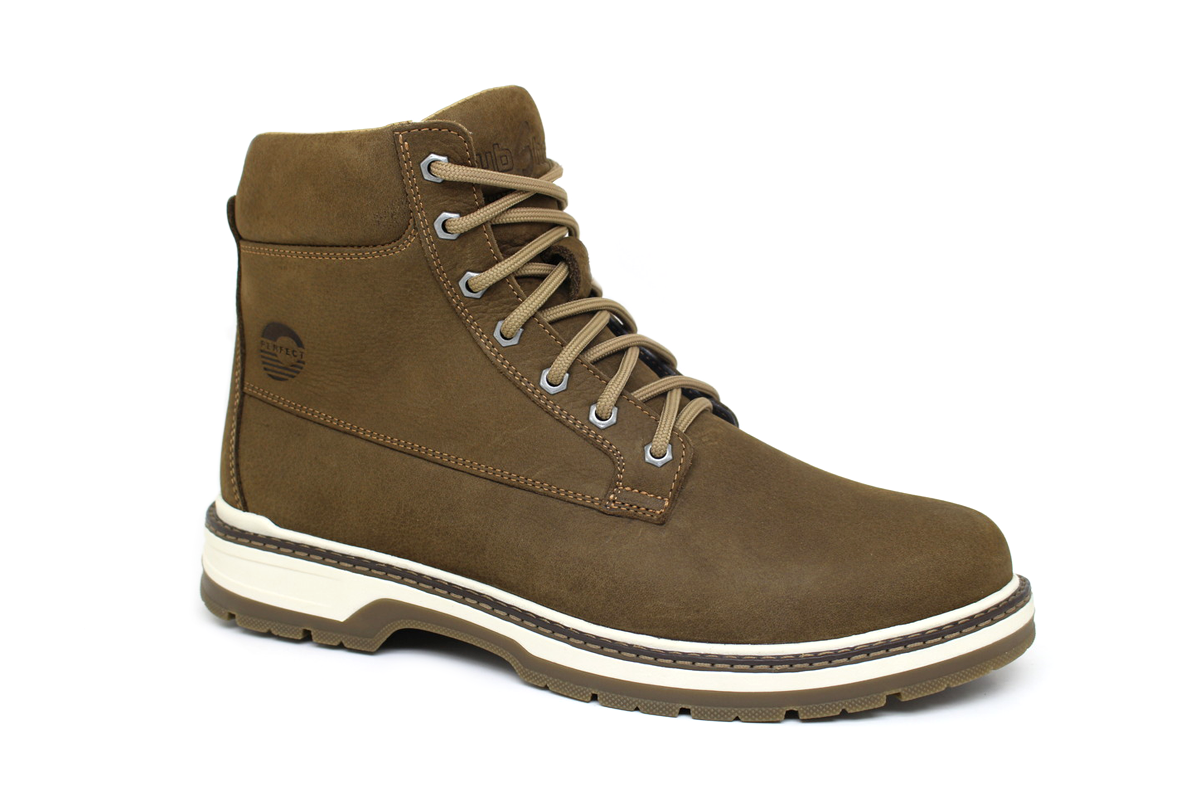 Чоловічі зимові черевики з нубуку Clubshoes беж Highlux