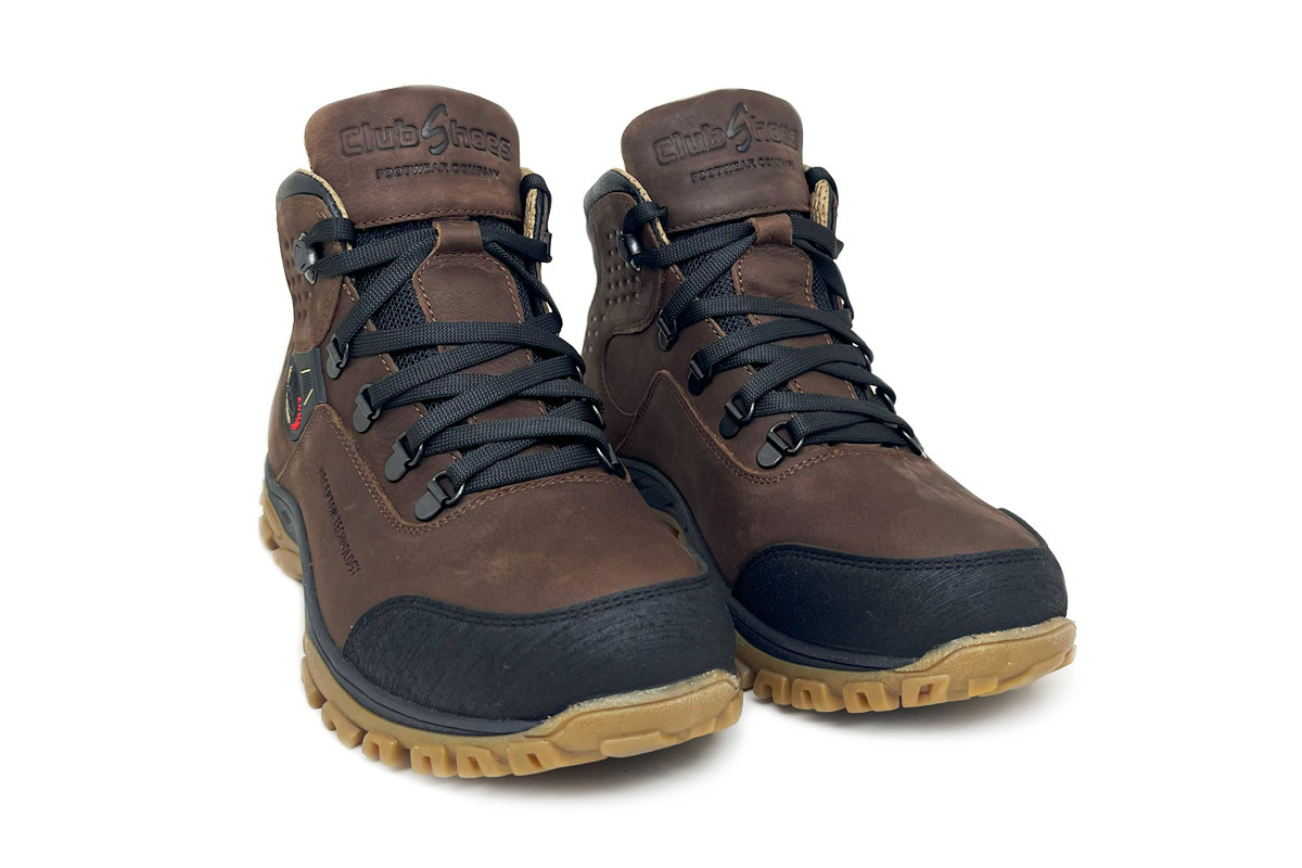 Чоловічі зимові шкіряні черевики Clubshoes коричневі Bootsy 24