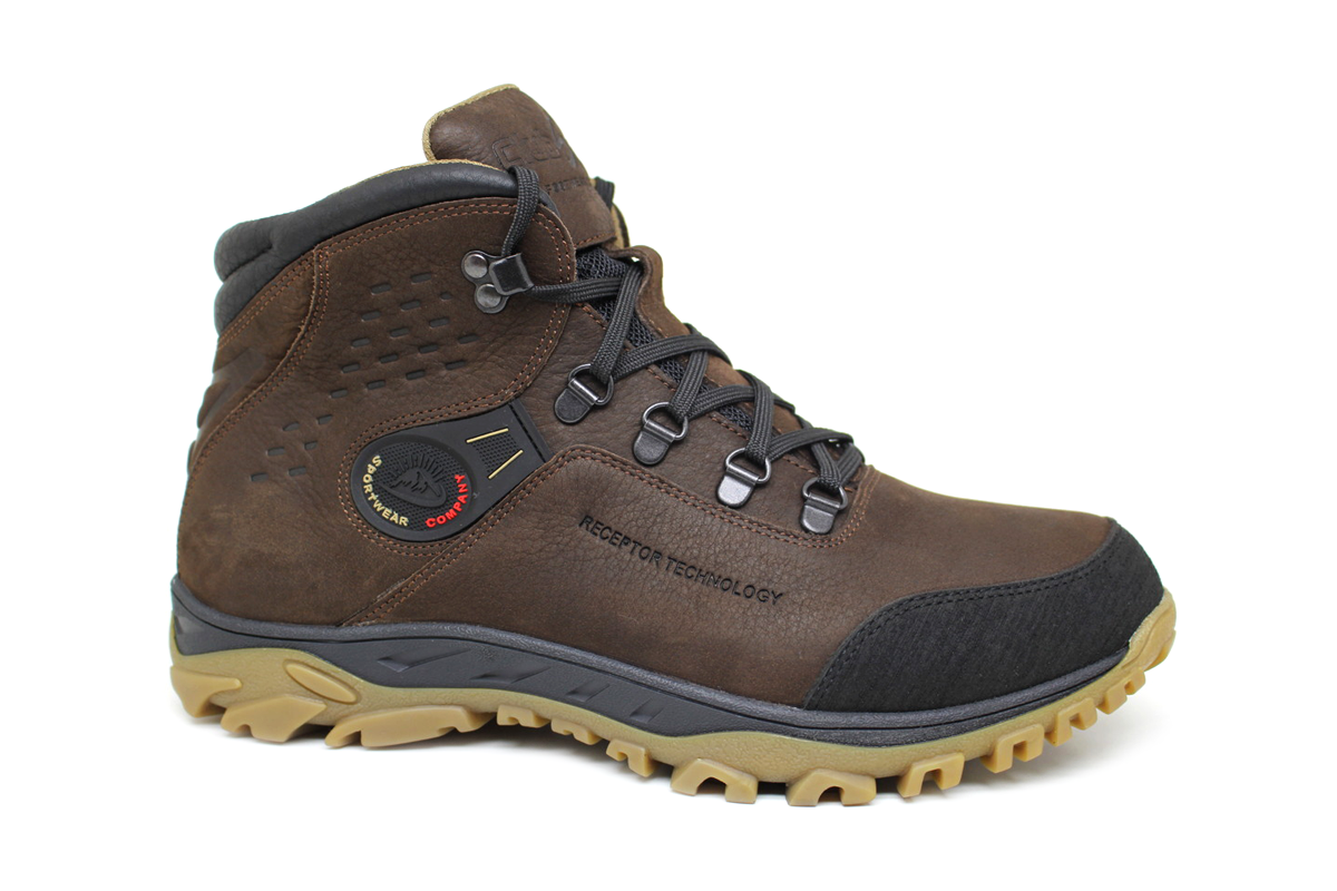 Чоловічі зимові шкіряні черевики Clubshoes коричневі Bootsy 24