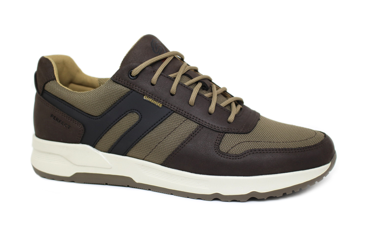Чоловічі шкіряні кросівки Clubshoes коричневі Kobi