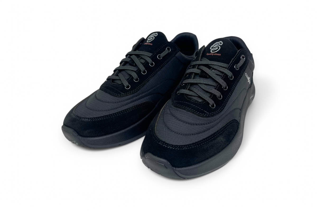 Чоловічі шкіряні кросівки Clubshoes чорні Fluff