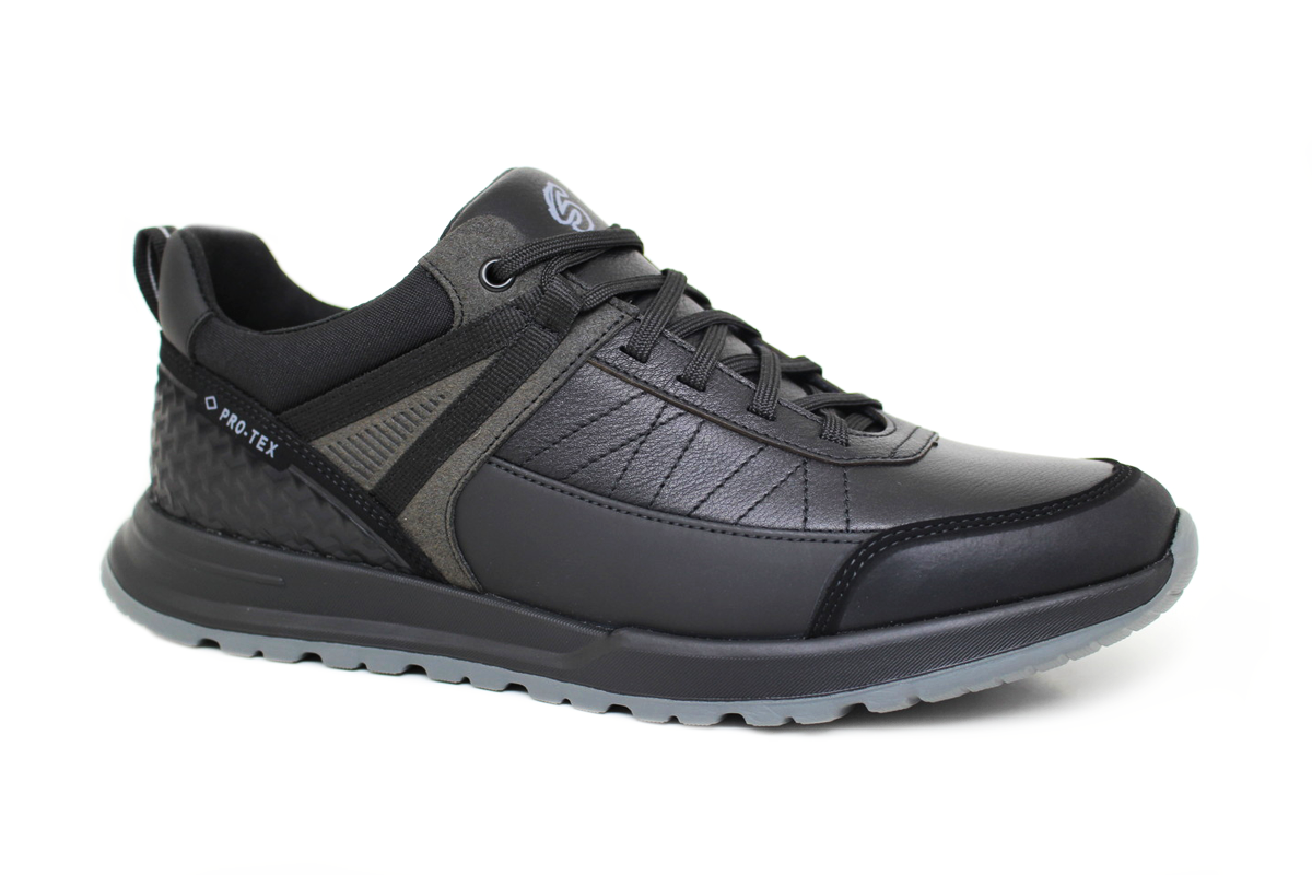 Чоловічі шкіряні кросівки Clubshoes чорні TX