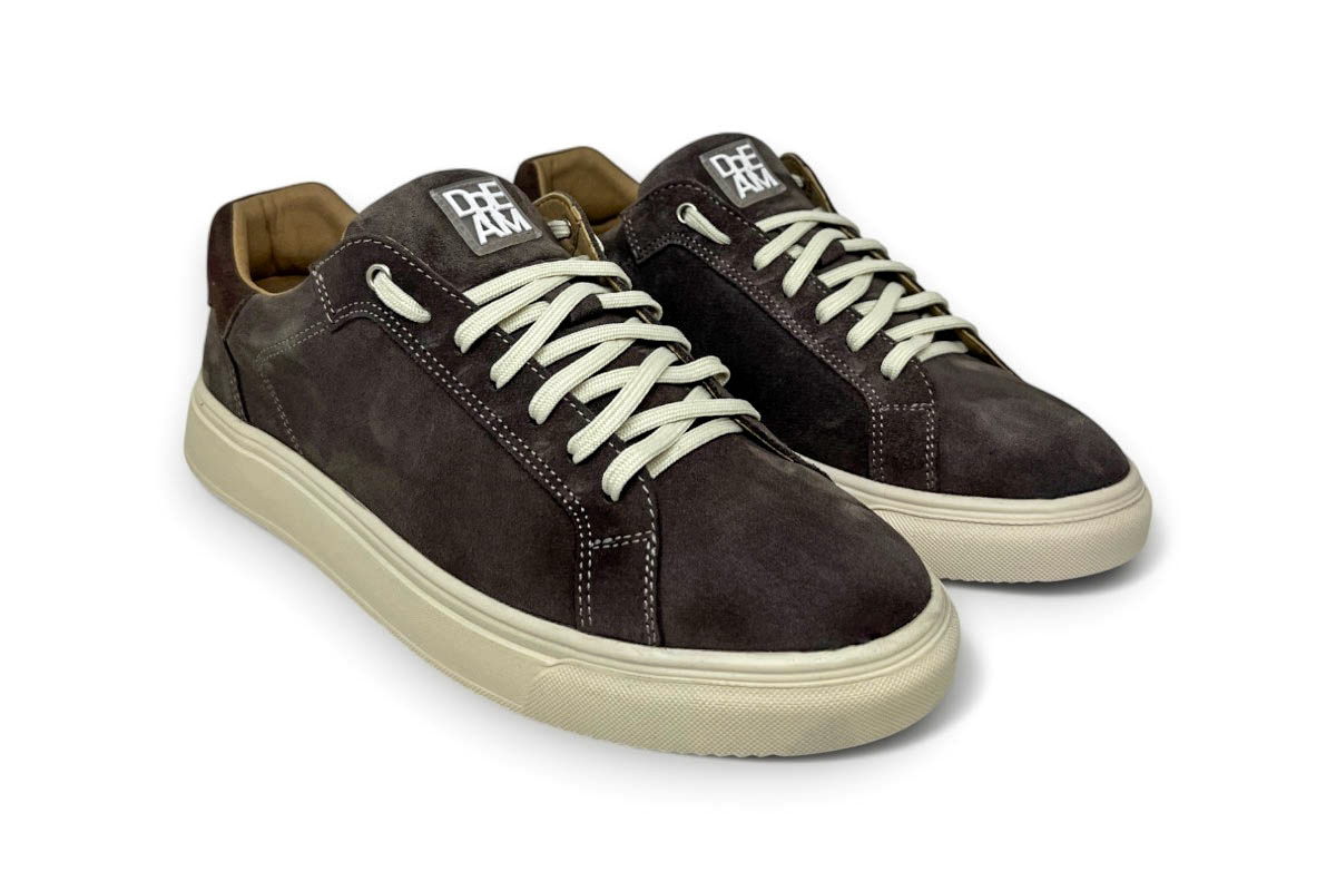 Чоловічі шкіряні кеди Clubshoes коричневі KD