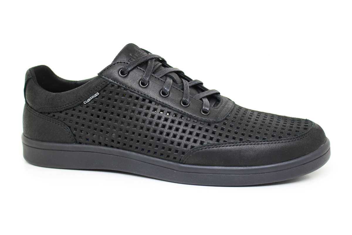 Чоловічі шкіряні кеди Clubshoes чорні Glow