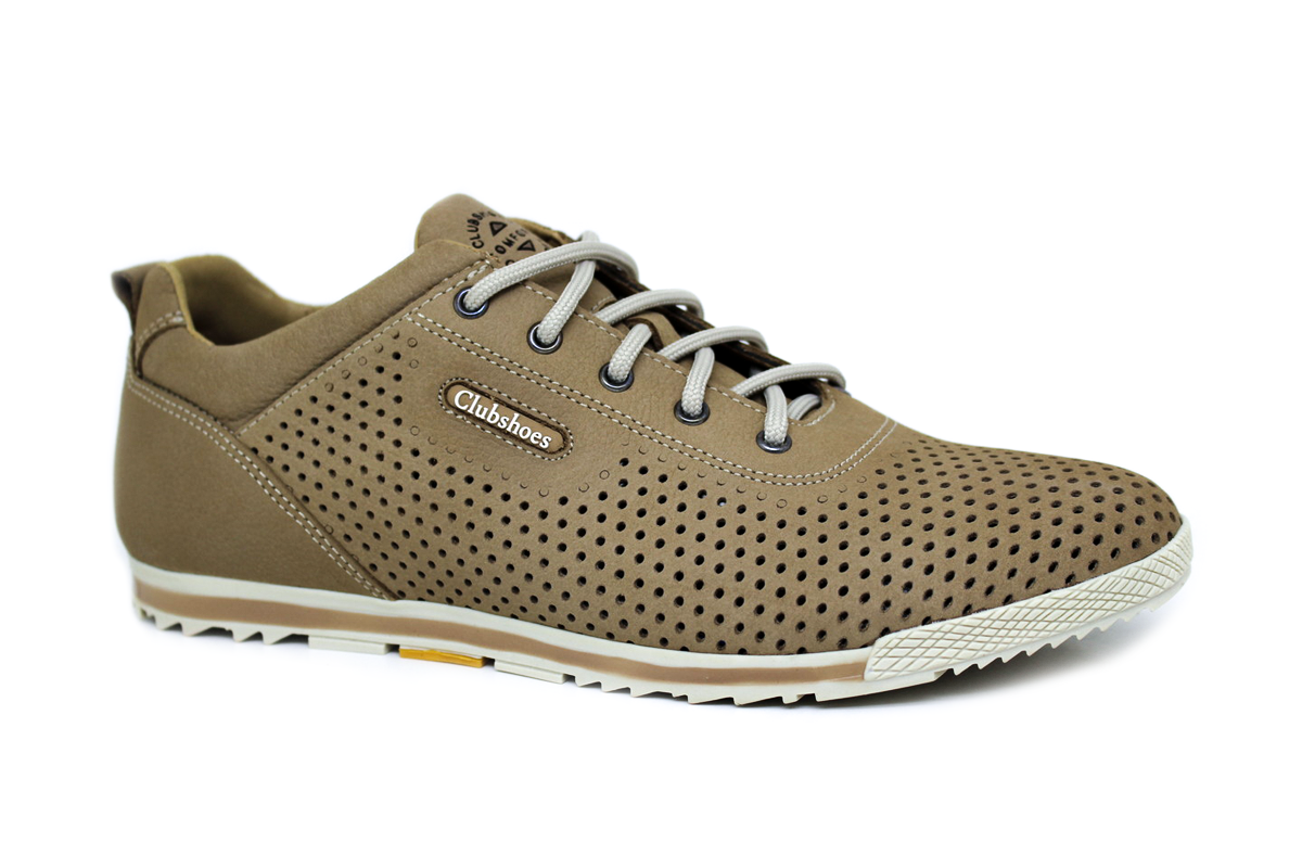 Чоловічі шкіряні кросівки Clubshoes бежеві Breeze
