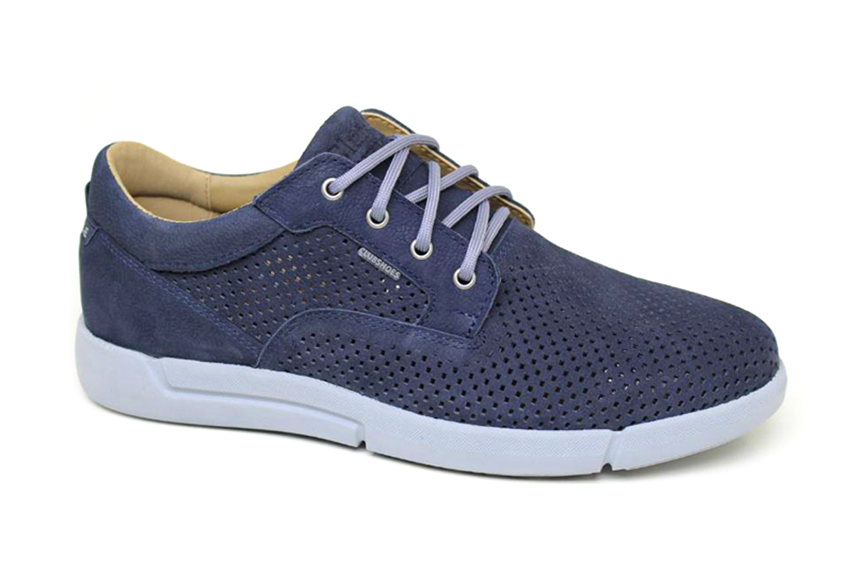 Чоловічі весняні шкіряні черевики Clubshoes сині STN19 Light
