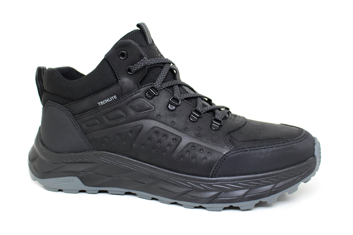Чоловічі зимові шкіряні черевики Clubshoes чорний S Bot