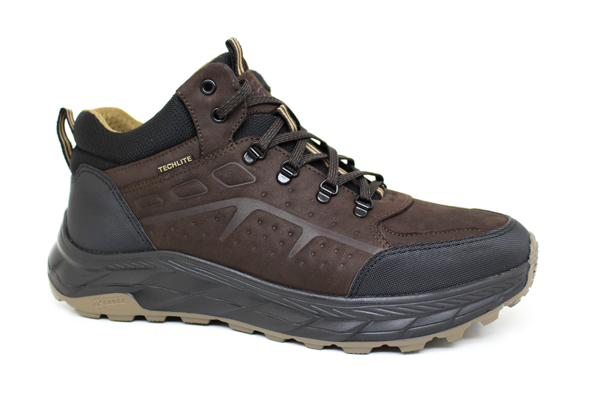 Чоловічі зимові шкіряні черевики Clubshoes коричневі S Bot