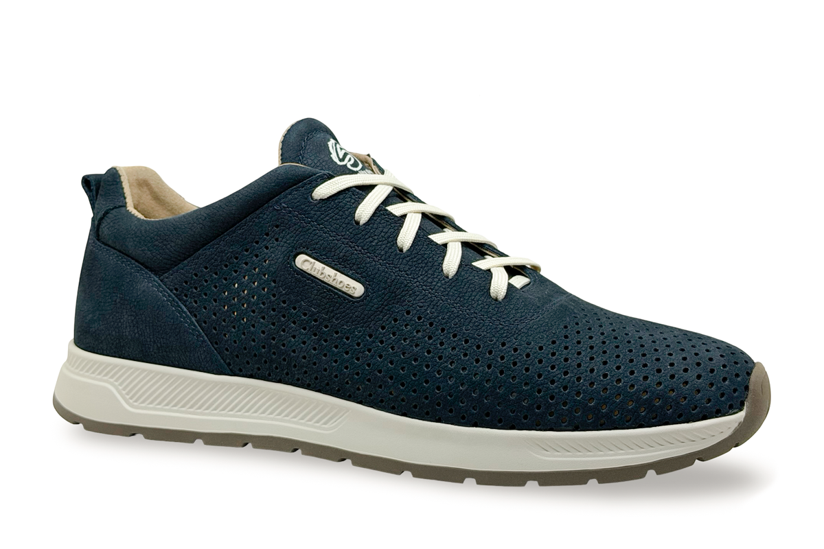 Чоловічі шкіряні кросівки Clubshoes сині Wave