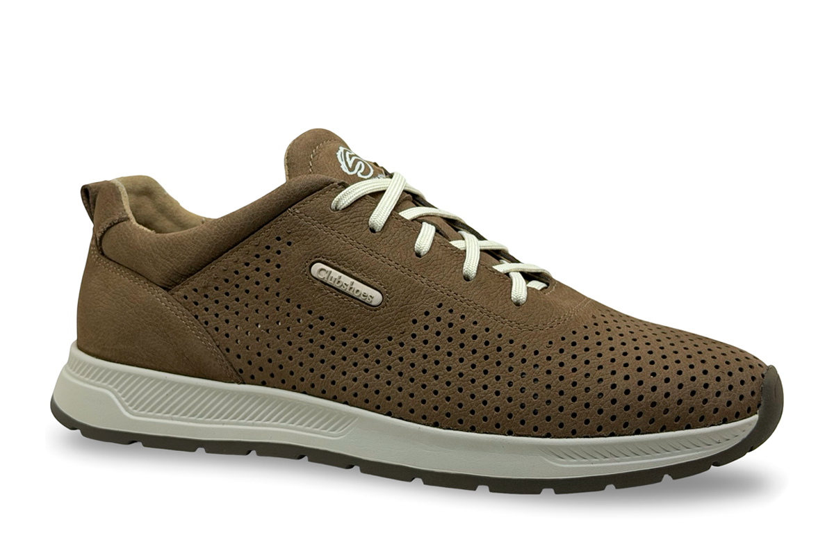 Чоловічі шкіряні кросівки Clubshoes бежевий Wave