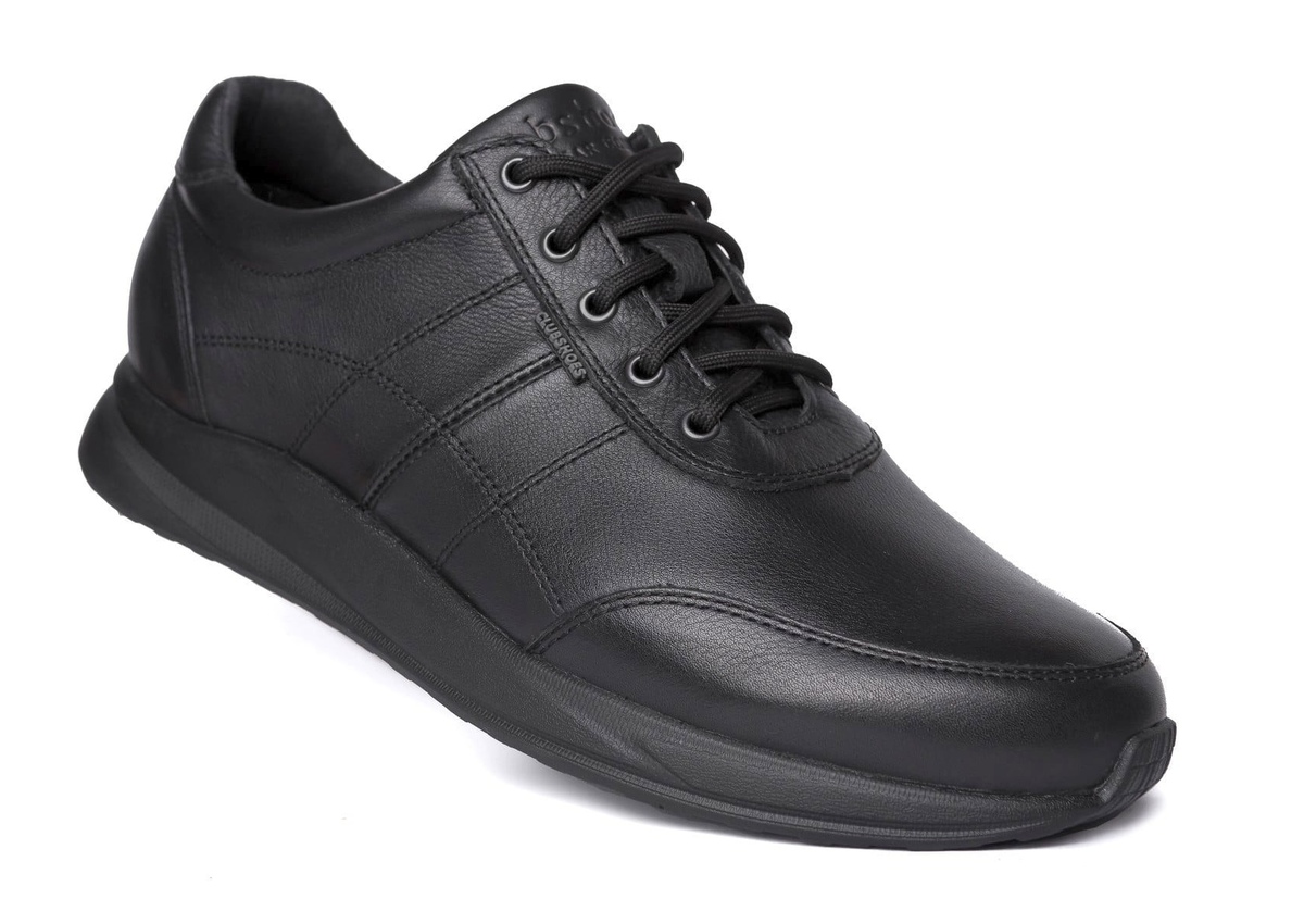 Чоловічі весняні - осінні шкіряні кросівки Clubshoes чорний Dandy