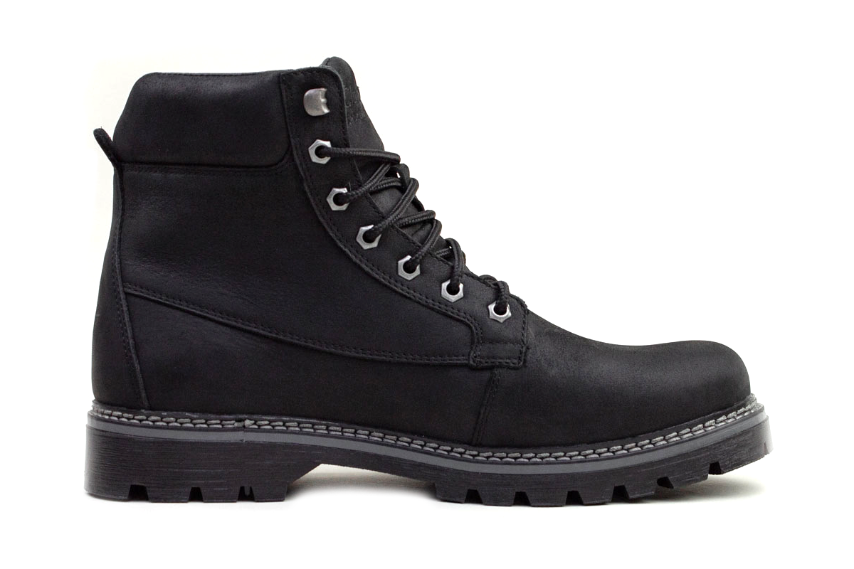 Чоловічі зимові черевики з нубуку Clubshoes чорний Hihglux