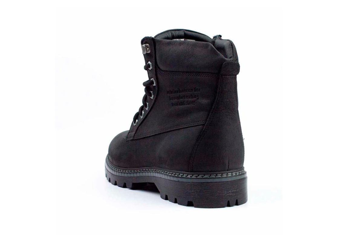 Чоловічі зимові черевики з нубуку Clubshoes чорний Hihglux