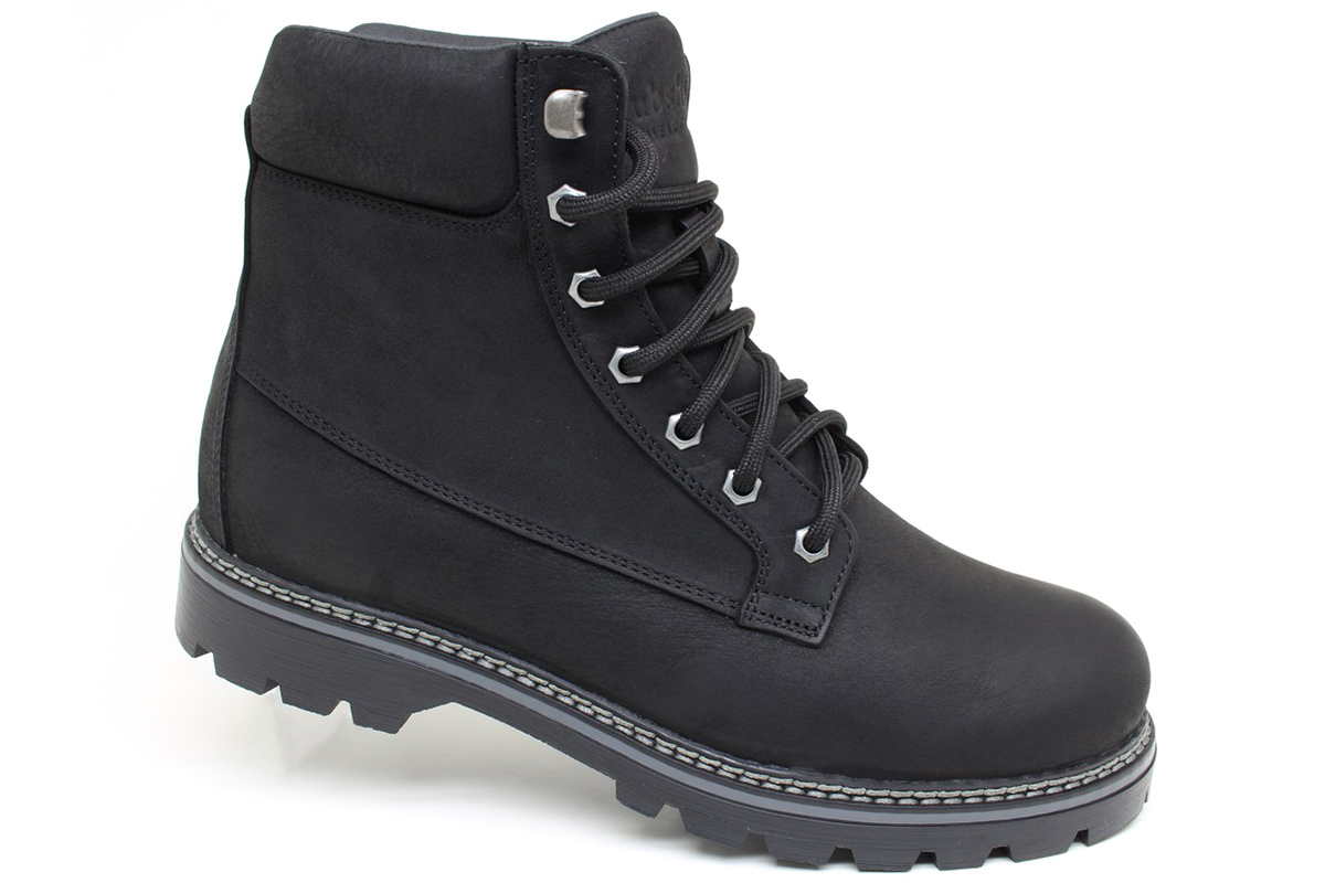 Чоловічі зимові черевики з нубуку Clubshoes чорний Hihglux