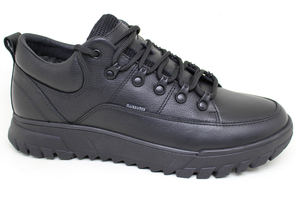 Чоловічі зимові шкіряні черевики Clubshoes чорний Nevio