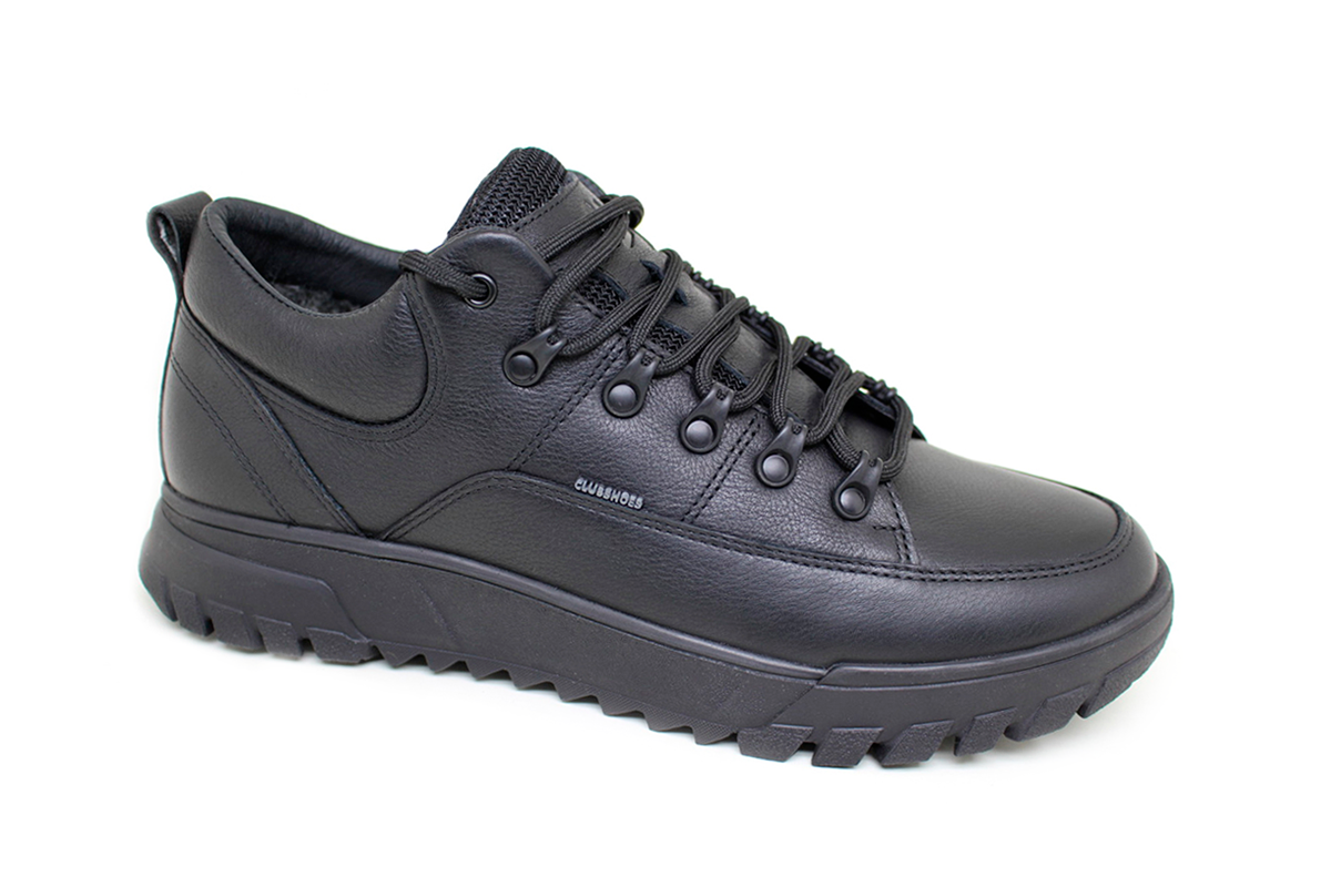 Чоловічі зимові шкіряні черевики Clubshoes чорний Nevio