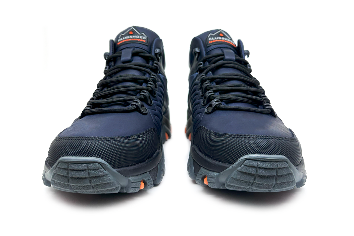 Чоловічі зимові шкіряні черевики Clubshoes синій Shox