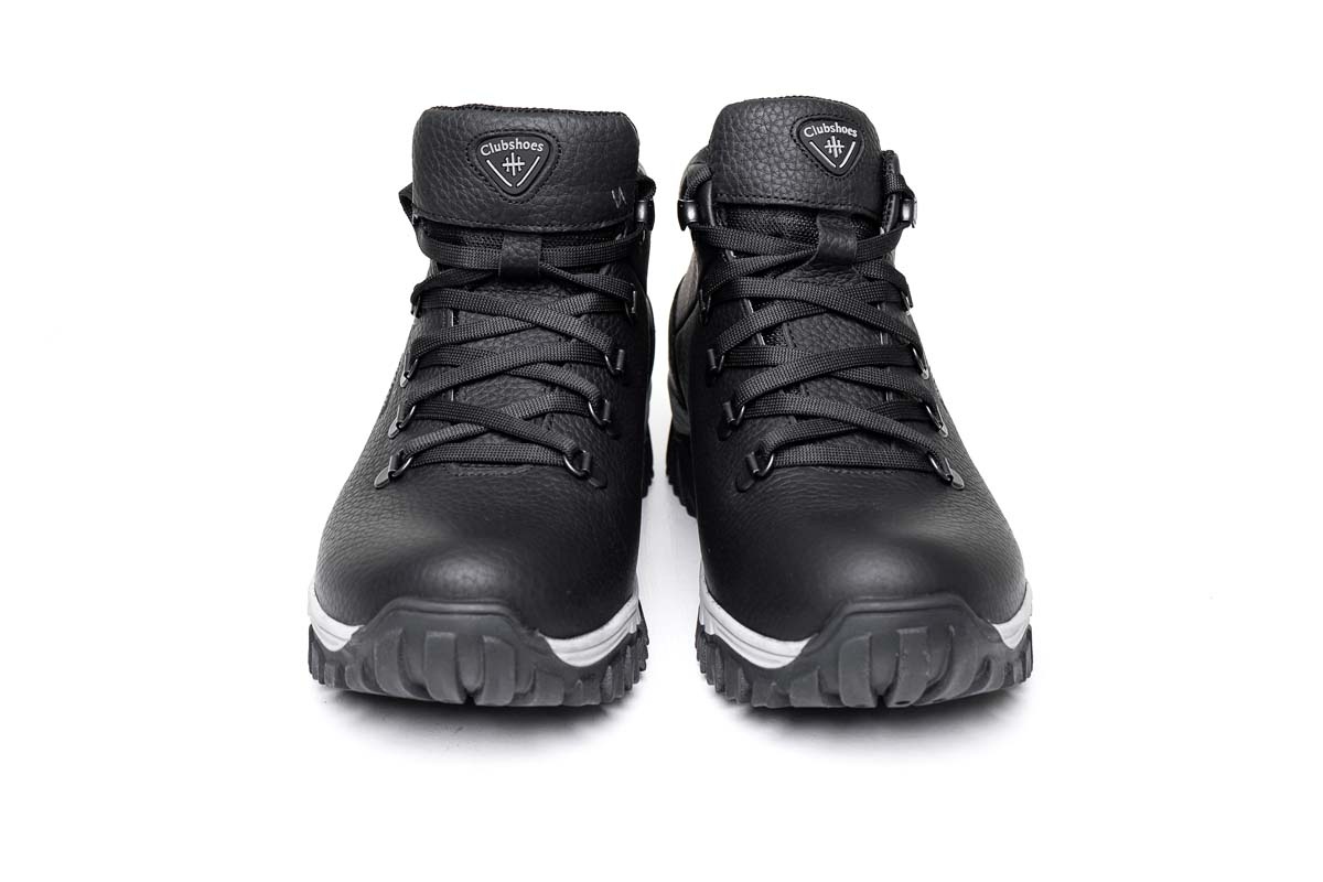 Чоловічі зимові шкіряні черевики Clubshoes чорний Shozen