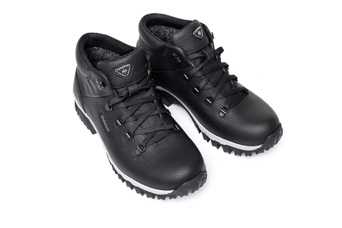 Чоловічі зимові шкіряні черевики Clubshoes чорний Shozen