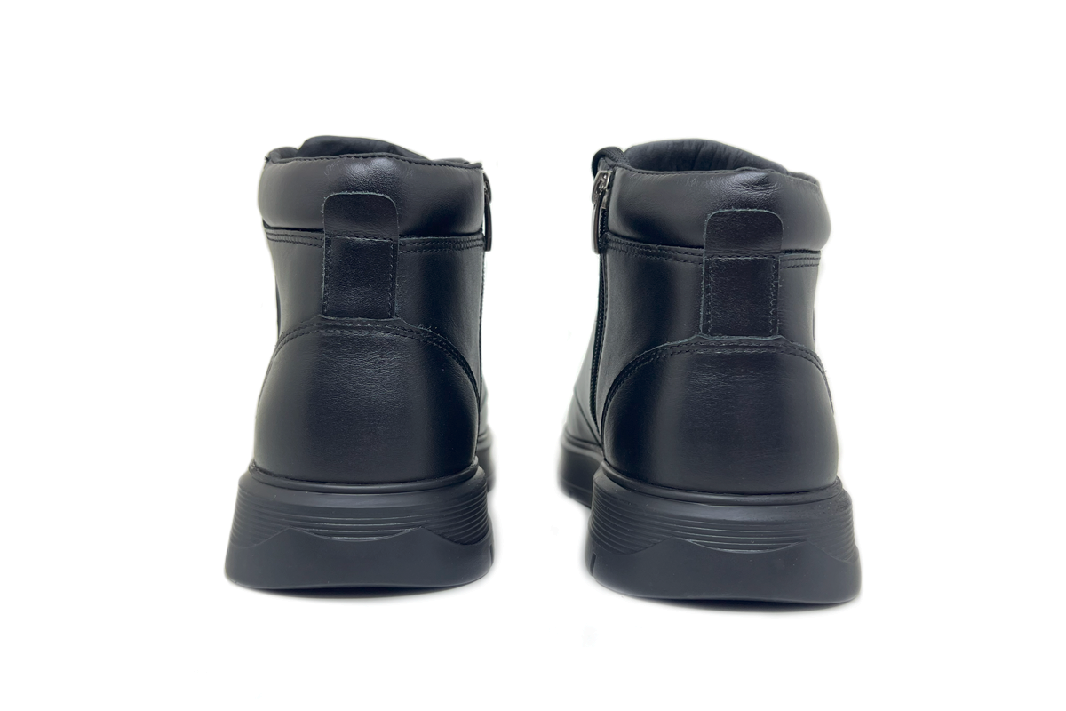 Чоловічі зимові шкіряні черевики Clubshoes чорний Snowque
