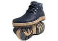 Чоловічі  зимові черевики з нубуку Clubshoes чорний Coolzen