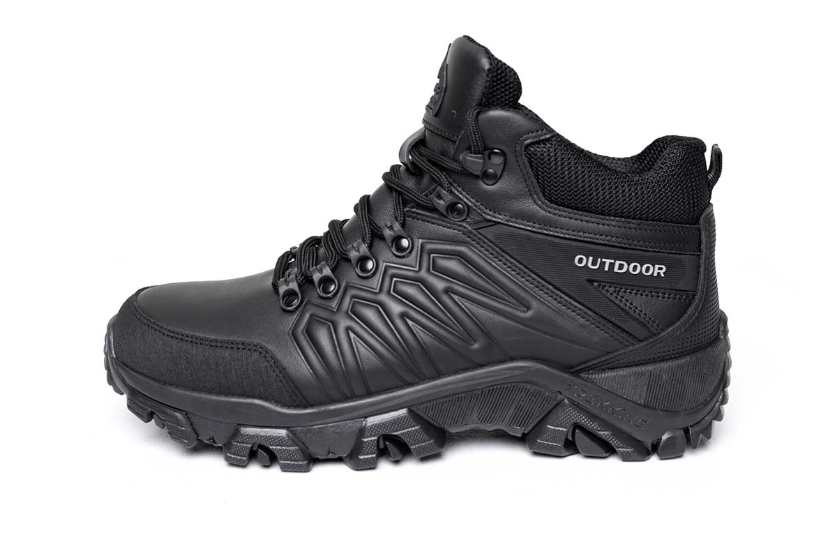 Чоловічі зимові шкіряні черевики Clubshoes чорний Shox