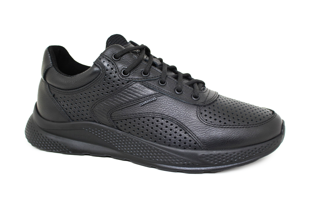 Чоловічі весняні - осінні шкіряні черевики Clubshoes чорний Original Light