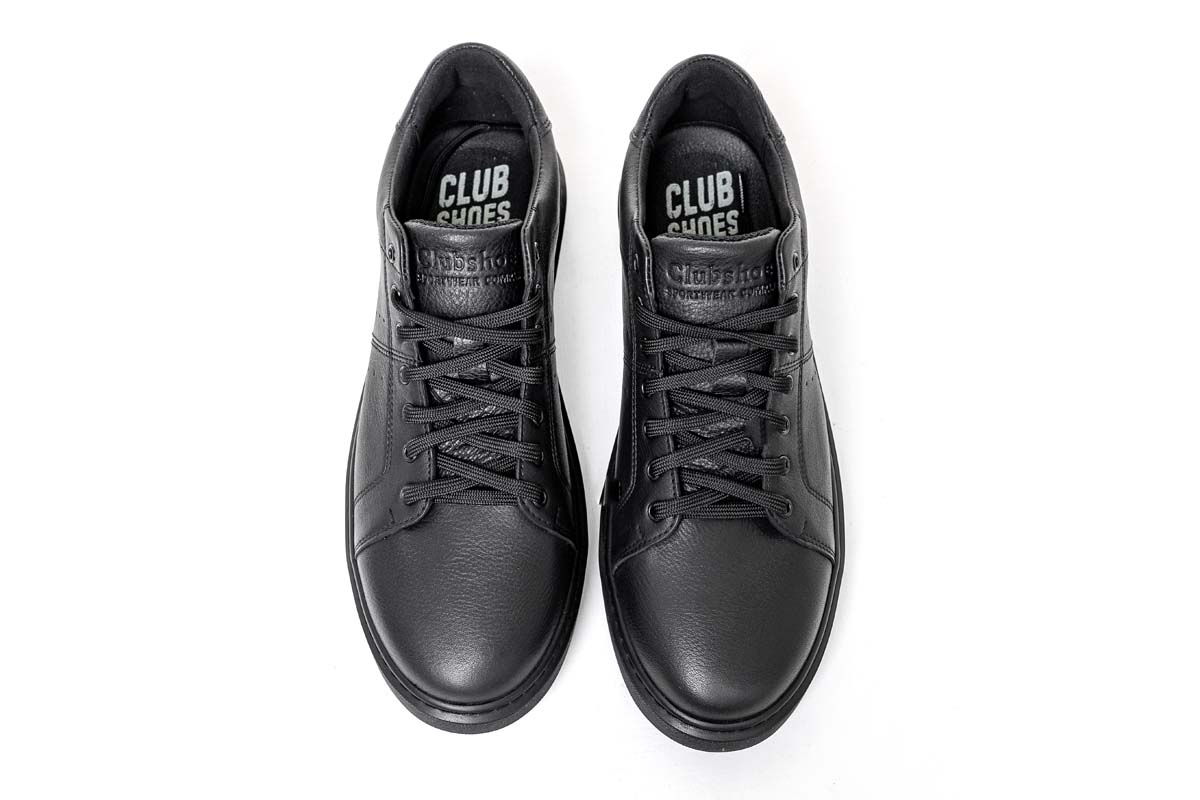 Чоловічі весняні - осінні шкіряні черевики Clubshoes чорний Perfect