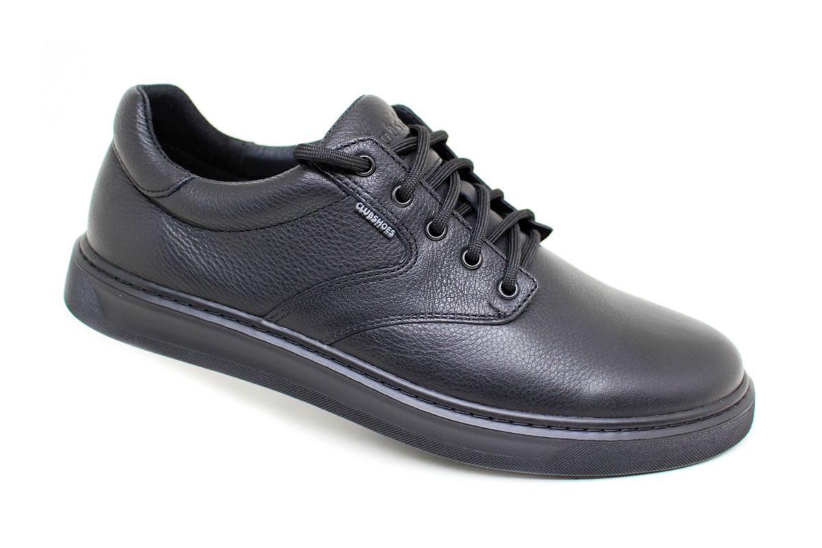 Чоловічі весняні - осінні шкіряні черевики Clubshoes чорний Stylex