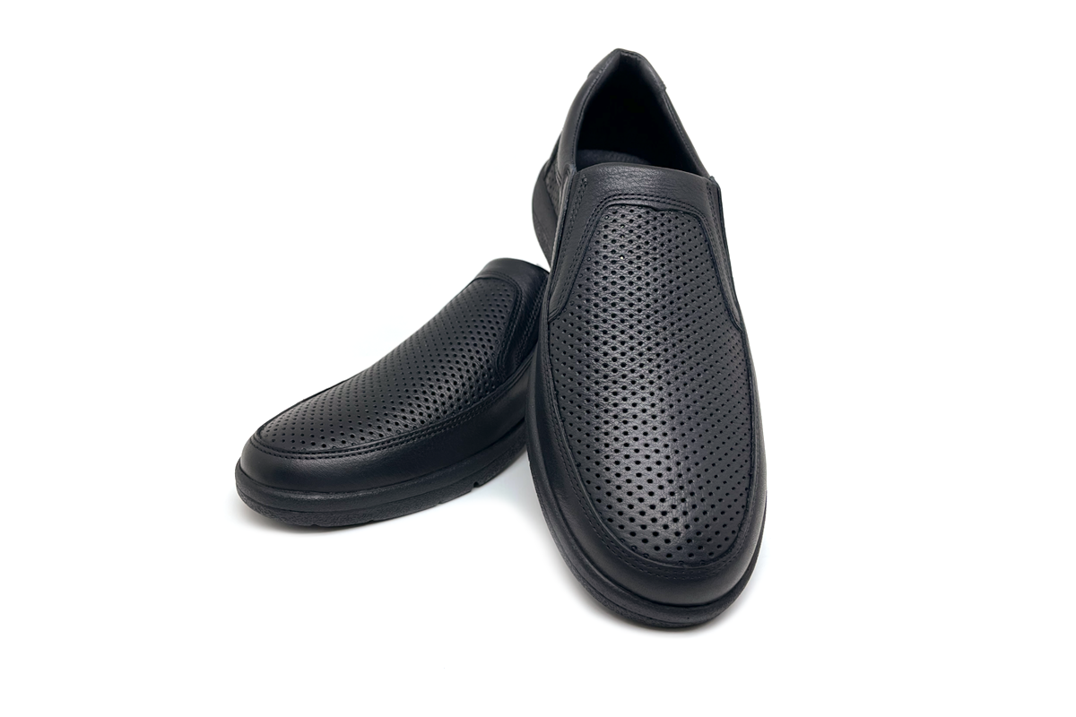 Шкіряні чоловічі лофери Clubshoes чорний Elastic Light