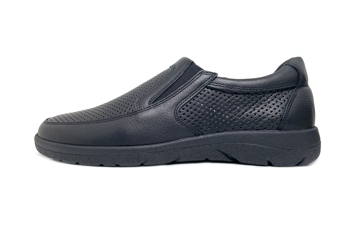 Шкіряні чоловічі лофери Clubshoes чорний Elastic Light