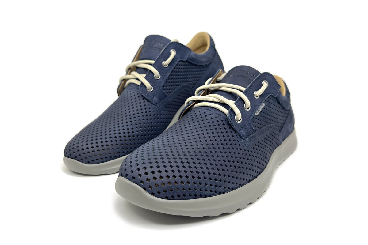 Чоловічі весняні шкіряні черевики Clubshoes сині STN Light