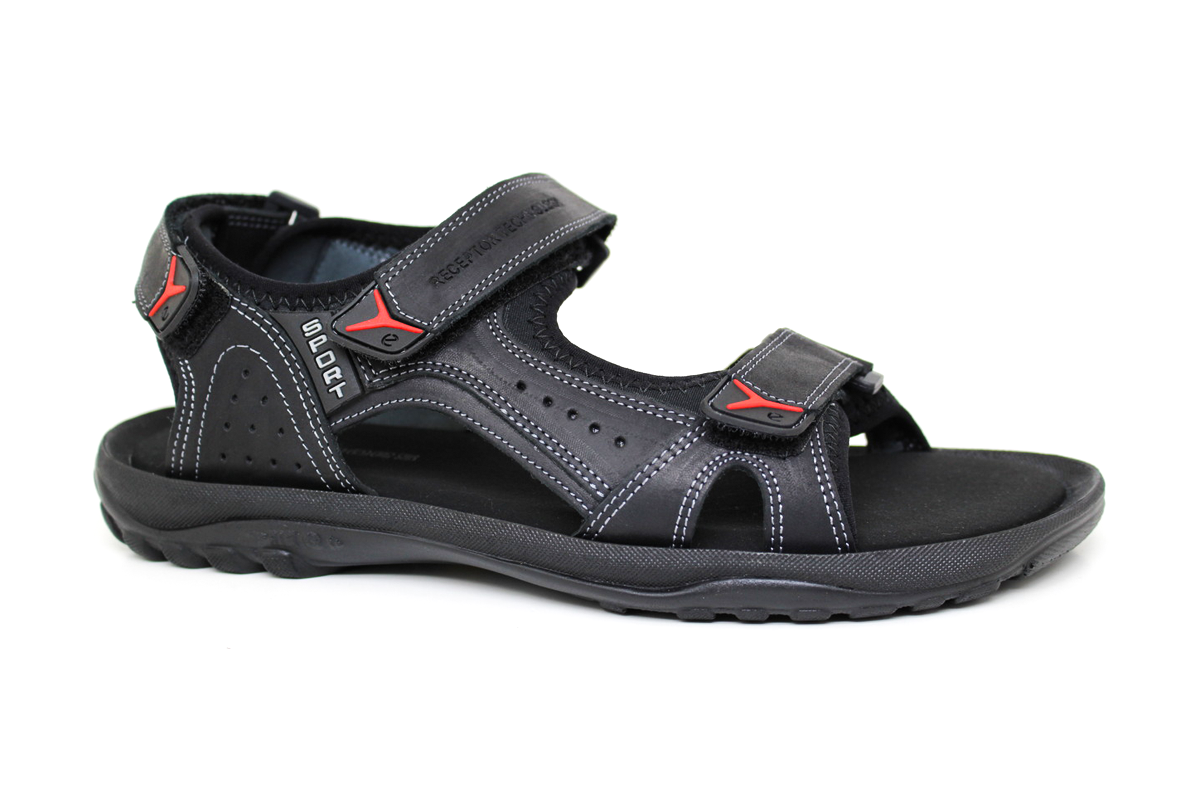 Літні шкіряні чоловічі сандалі Clubshoes чорні Urban
