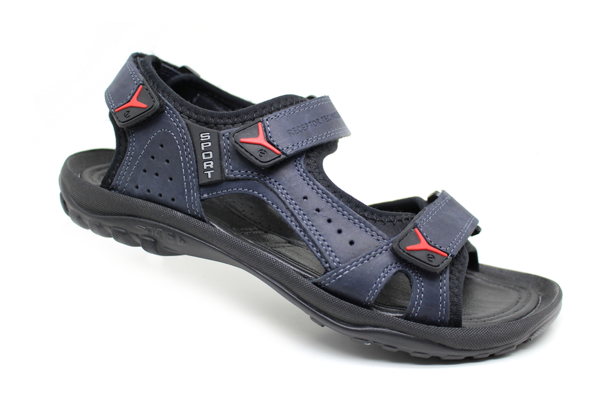 Літні шкіряні чоловічі сандалі Clubshoes синій Urban
