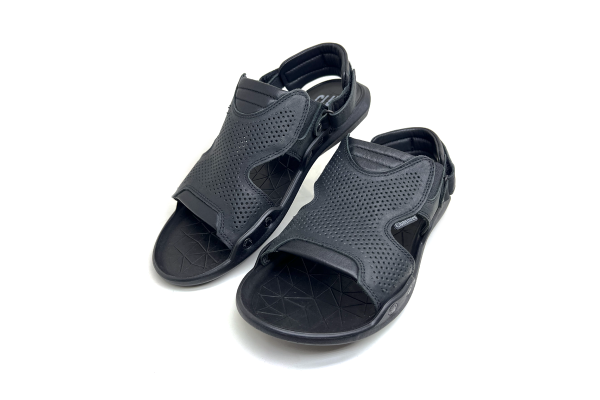 Літні шкіряні чоловічі сандалі Clubshoes чорні Venture