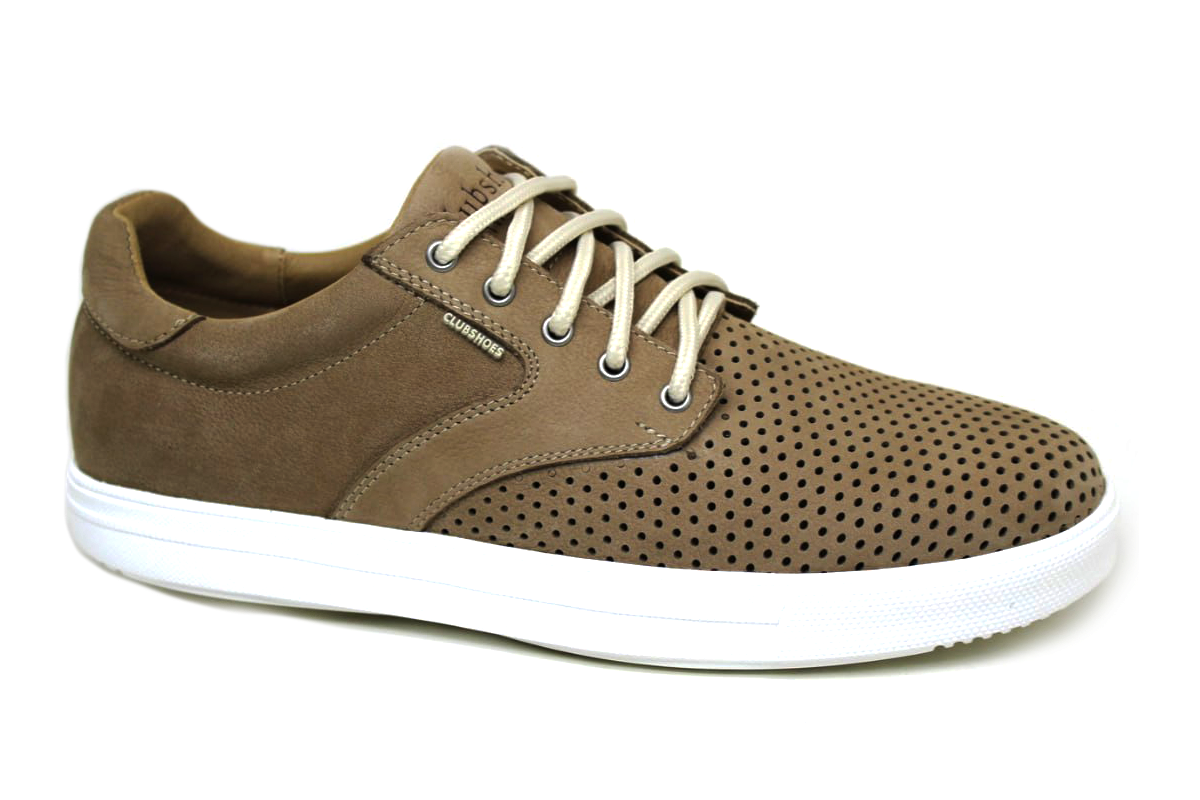 Чоловічі літні шкіряні черевики Clubshoes беж Stylex Light