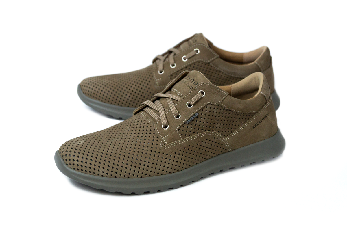 Чоловічі весняні шкіряні черевики Clubshoes бежевий STN Light
