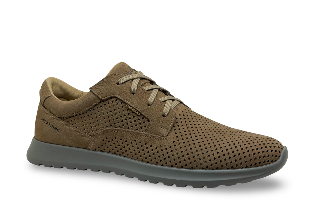 Чоловічі весняні шкіряні черевики Clubshoes бежевий STN Light